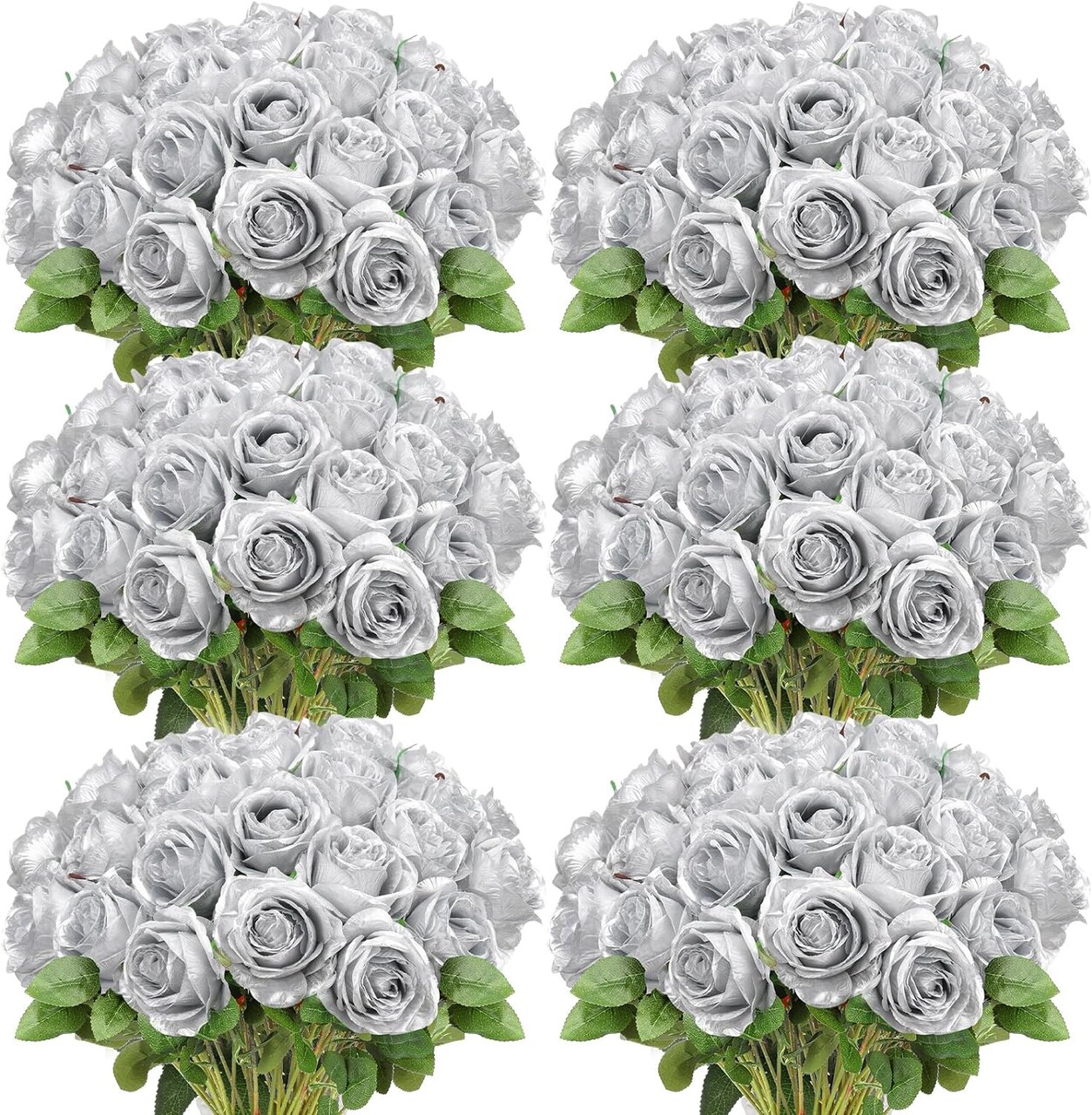 50 Realistic Silk Roses: Perfect for Home, Weddings, and Parties